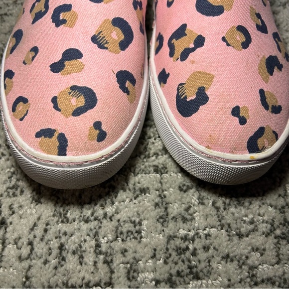 Lilly Pulitzer Julie Pink Blossom Cheetah Print Slip-On Sneakers Size 9 - Picture 7 of 13